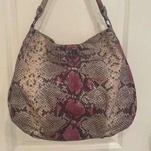 Tory Burch Python Snakeskin Hobo handbag